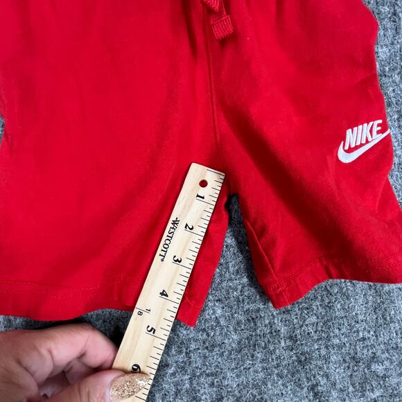 Nike Shorts Boys 4 XS Red‎ Jersey Athletic Basketball Stretch Waist Pockets - Picture 6 of 7
